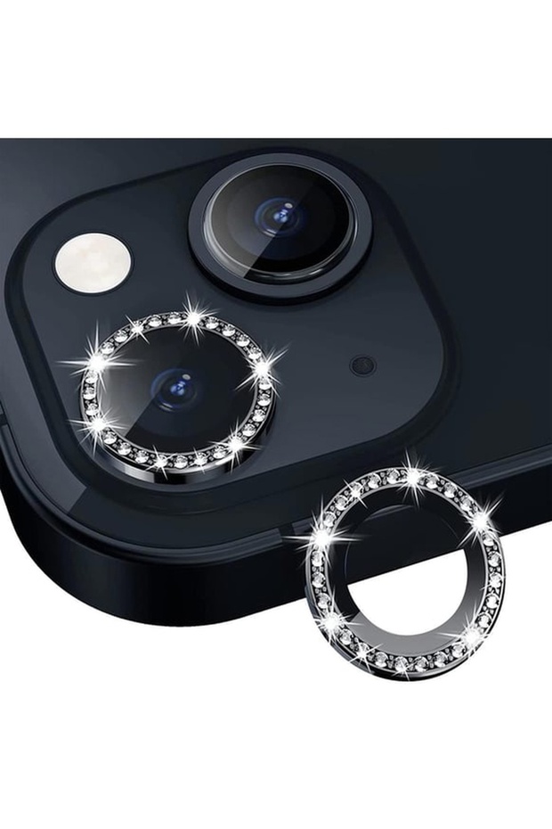 iPhone 14 / 14 Plus Compatible Shiny Stone Camera Lens Protector