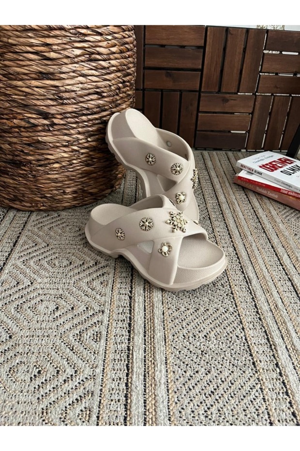 High Thick Soled Slide Slippers Garden Beach Pool Sea Summer Daily Slippers
