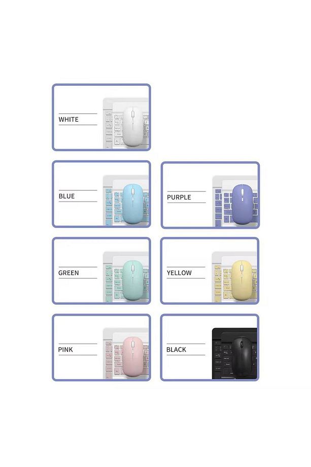 Ultra Slim Usb 2.4ghz Siyah 800/1200/1600dpi Beyaz Kablosuz Mouse Wireless - 5
