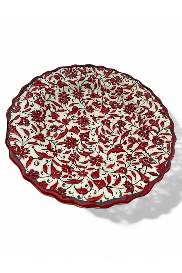 Çini Dekoratif Tabak, Duvar, Masa Süsü, Hediyelik El Yapımı (HANDMADE) Küçük Boy Tabak 18- 20 Cm - 3