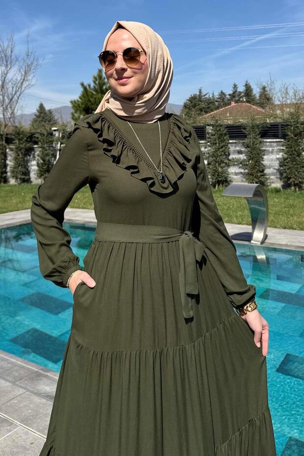 Jale Elbise Haki - 5