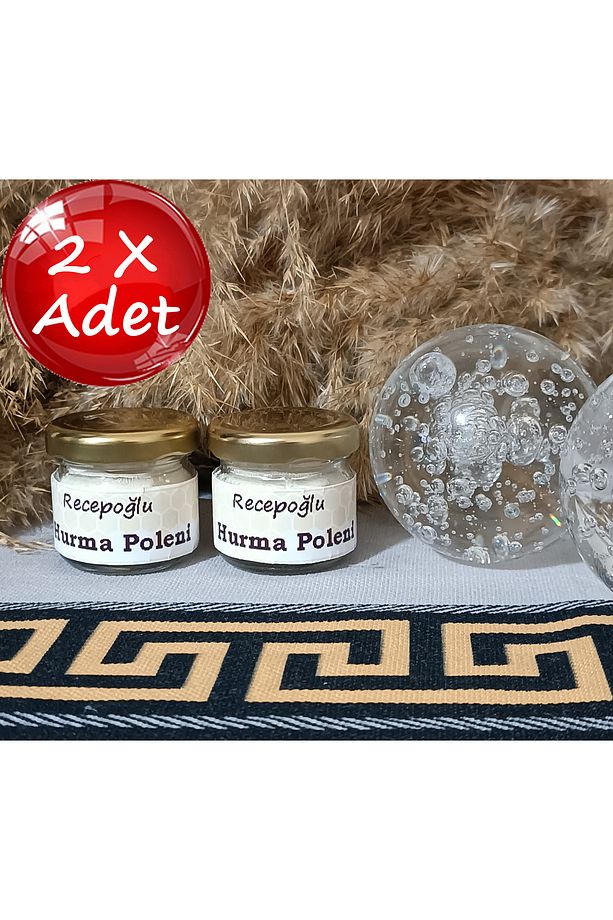 Saf katkısız Hurma Poleni Cam Kavanoz 20 g X 4 Adet - 1