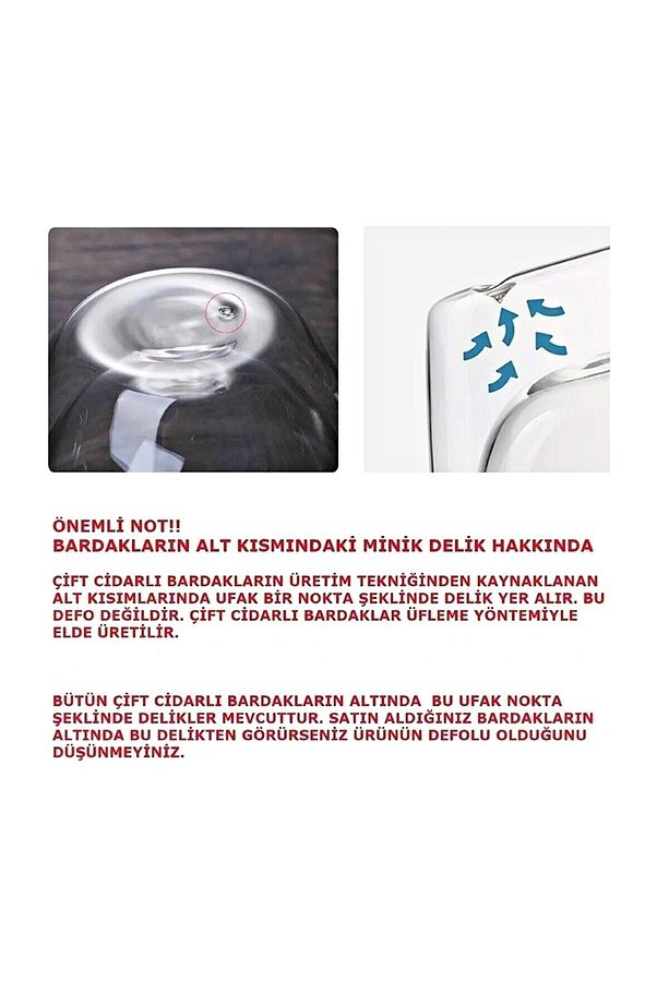 2'li Çift Cidarlı Flower Cup 250ml Çiçekli Bardak Kahve Çay Bardağı El Yapımı Cam Bardak Seti - 4