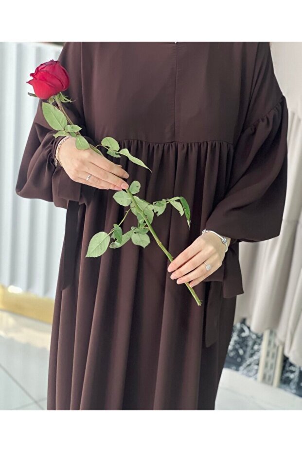 Hajj Umrah Half Zip Dress with Sleeves