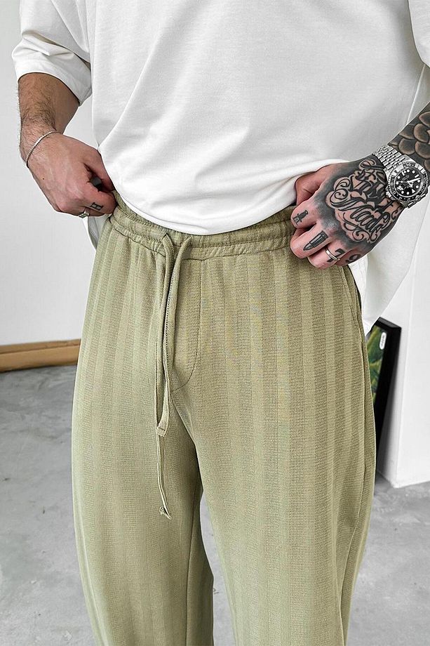 Soft Yeşil Soft Stride Baggy Pantolon - 4