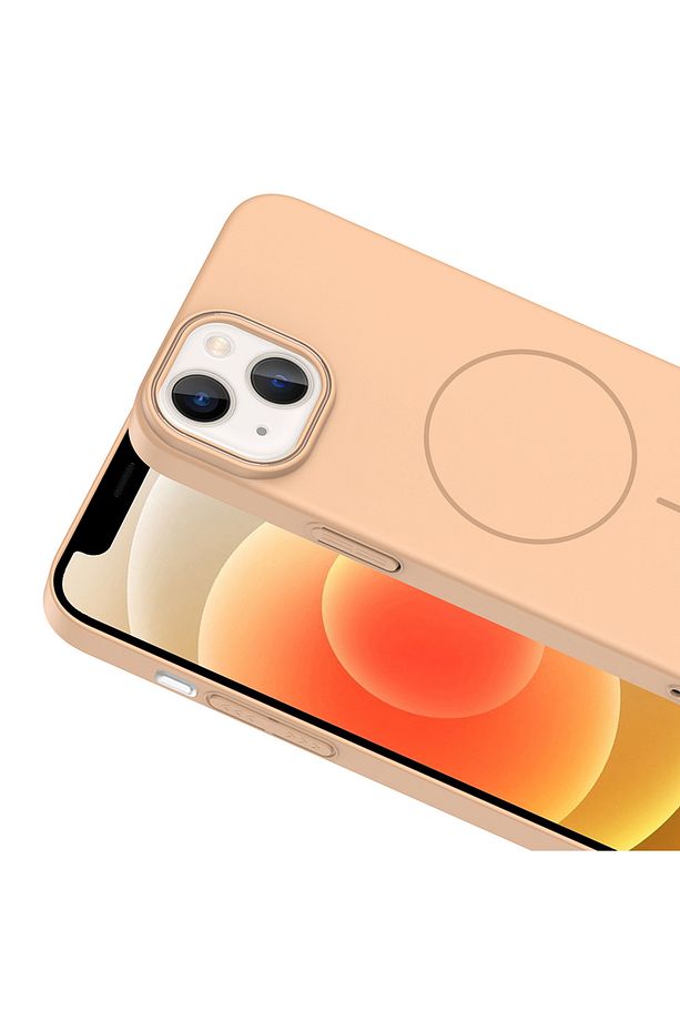 iPhone 13 Ve 14 Uyumlu Kılıf Mat Magsafe Şarj Özellikli Hassas Butonlu Lansman Yumuşak Kenarlı Kapak - 3