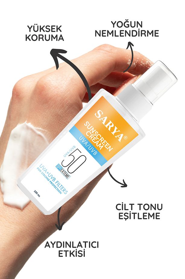 Çok Yönlü Koruyucu Güneş Kremi Uva+Uvb Filters Spf50+ 100 ml - 3