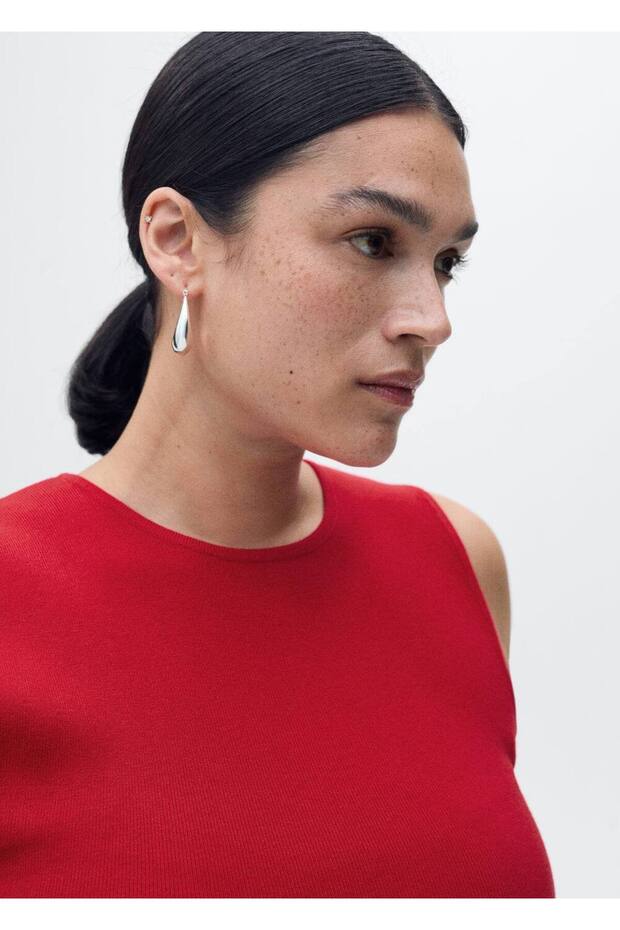 Kolsuz dar triko bluz - 5