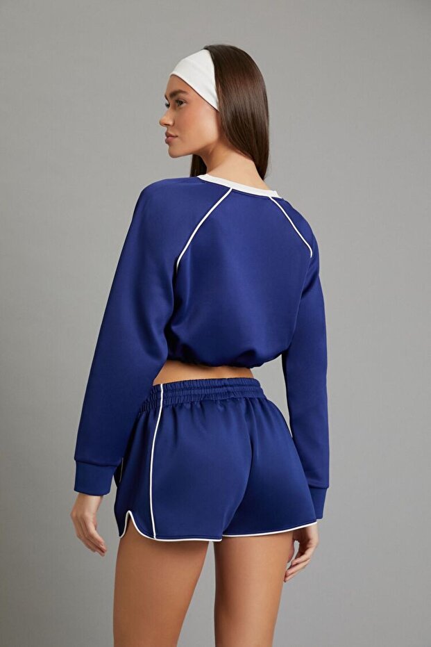 Active Piped Detaylı Sweatshirt - 6