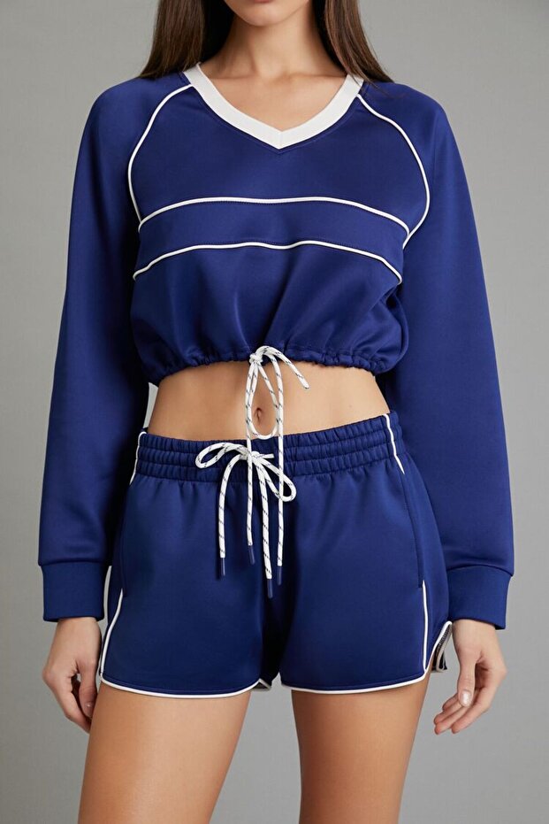 Active Piped Detaylı Sweatshirt - 3