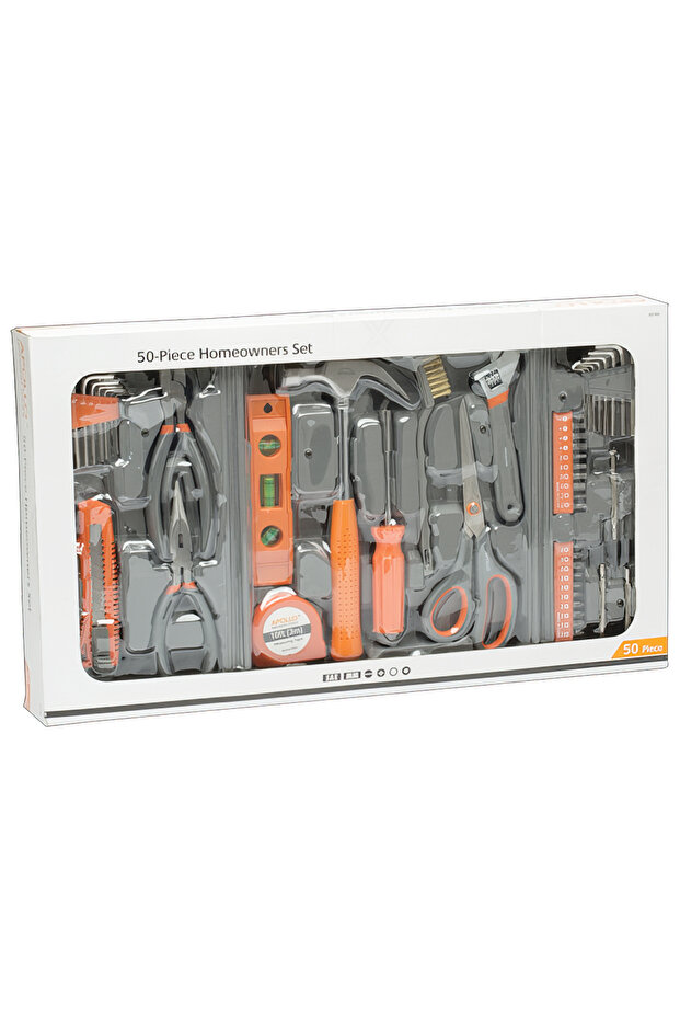 مجموعة أدوات للاستخدام المنزلي مكونة من 50 قطعة - 4