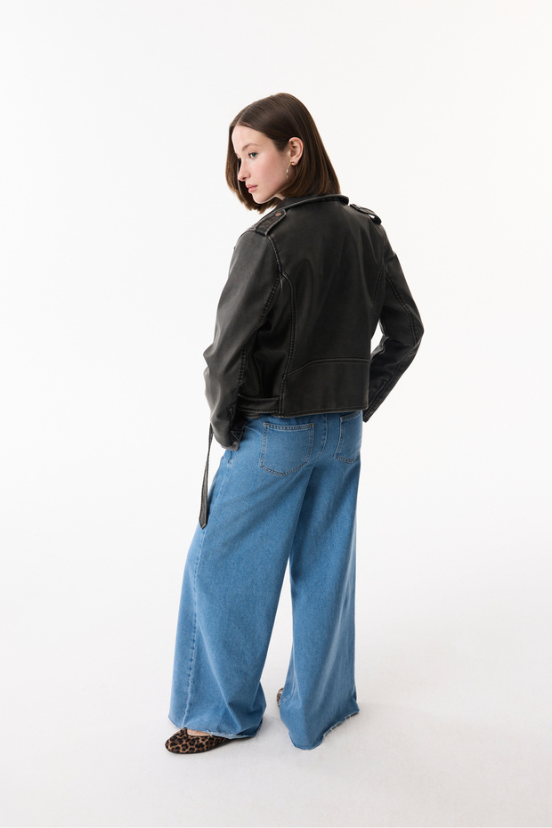 OVERSIZE BIKER CEKET - 2