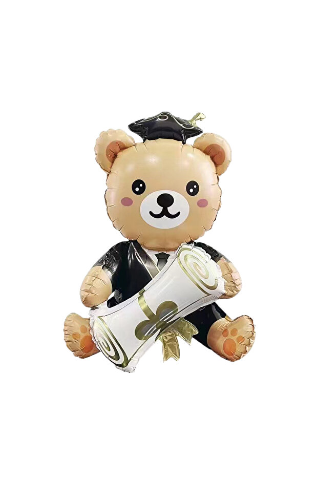 Other 3D bear 1pc Large Stand Graduation Brown Bear Doctor Balloons Graduation Party Decorations Bal