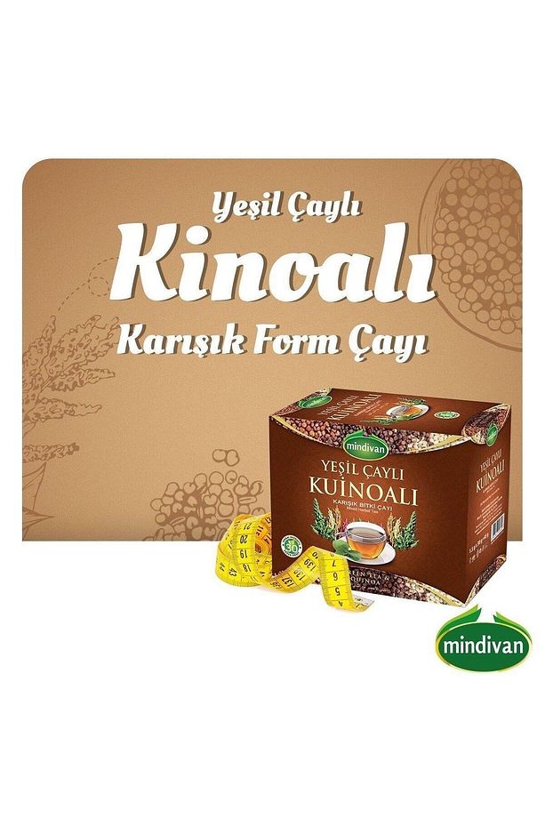 Yeşil Çaylı Kinoalı Karışık Form Çayı 1.5 gr x 30 Süzen Poşet x 12 Adet - 2