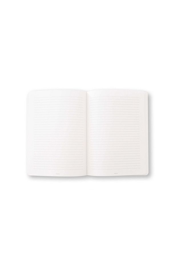 Canvas Notebook, Pale Pink & Red Hearts - 4