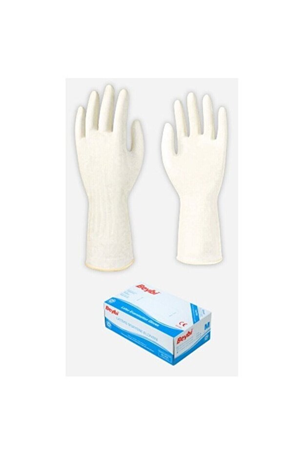 Lateks Eldiven M Pudralı - 1