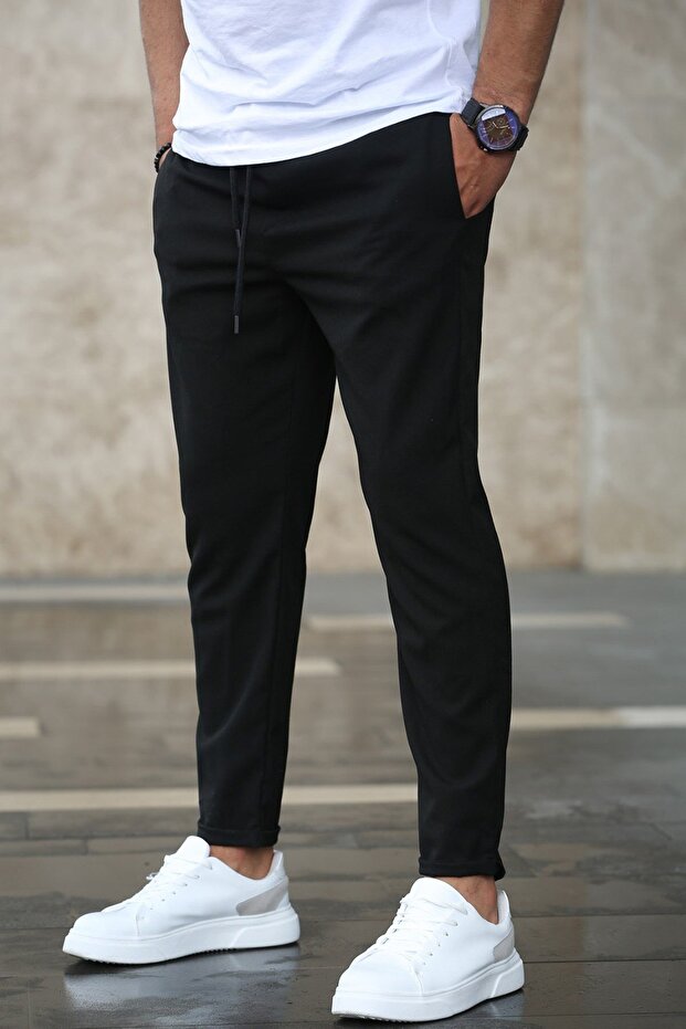 Schwarze Basic-Herrenhose 4242 - 3
