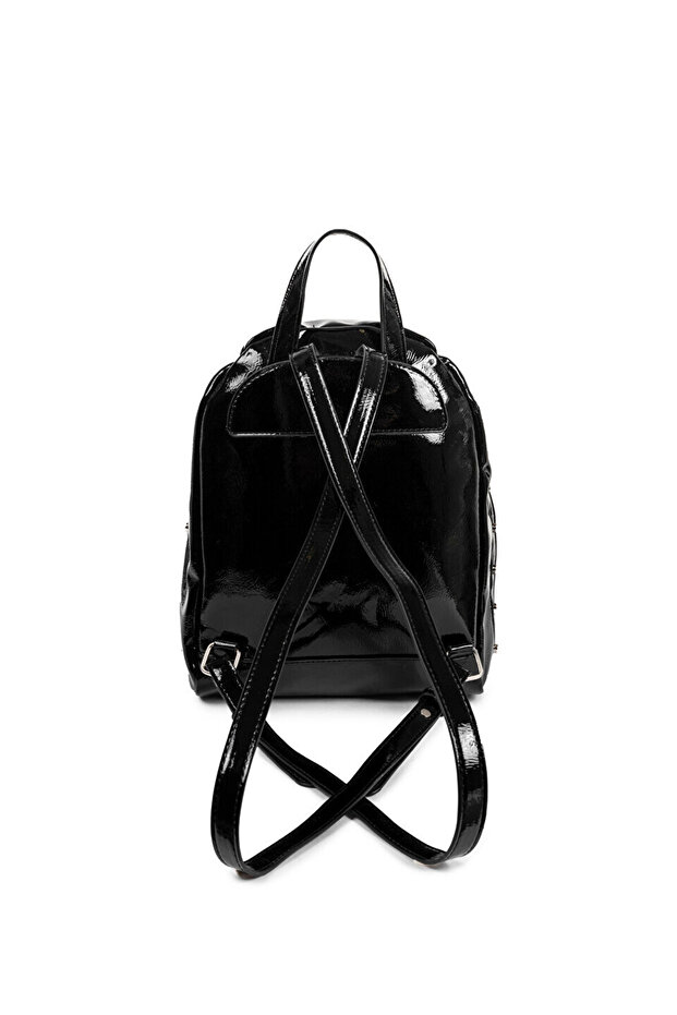 Shiny Textured Backpack - 5