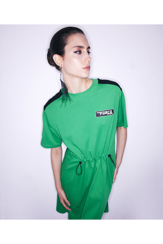 Combed Cotton Patch Dress - 6