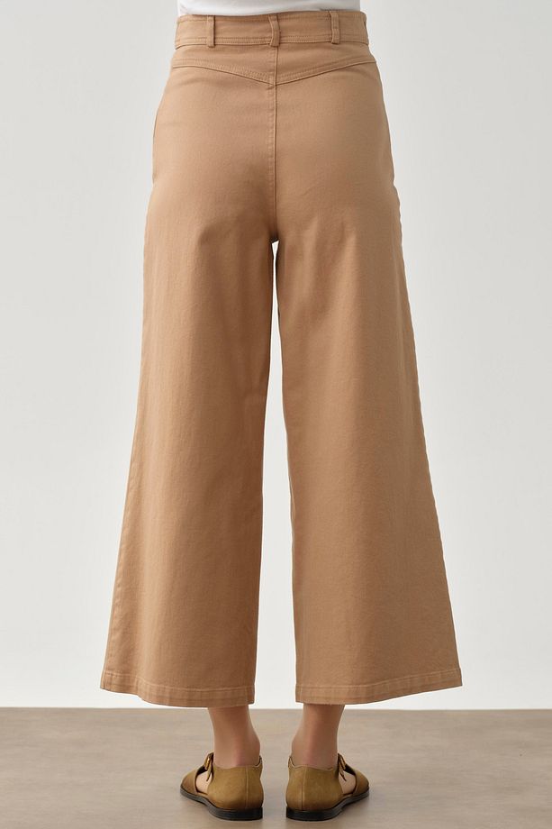 Bol Paça Canvas Pantolon - Camel - 7