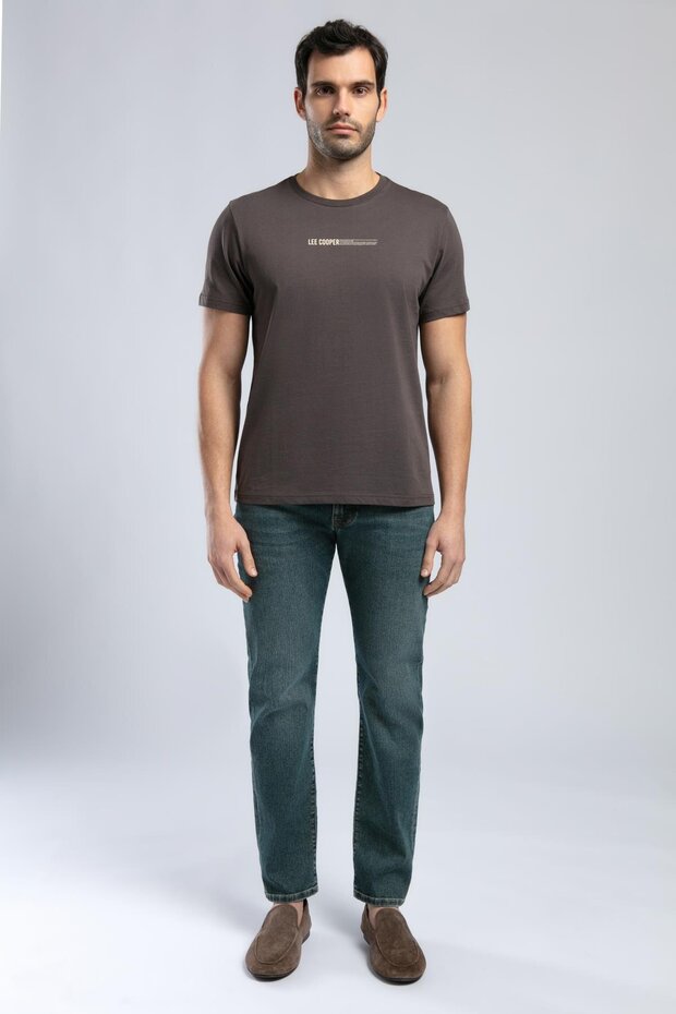 Elvis Men's 100% Cotton O Neck T-Shirt Coffee