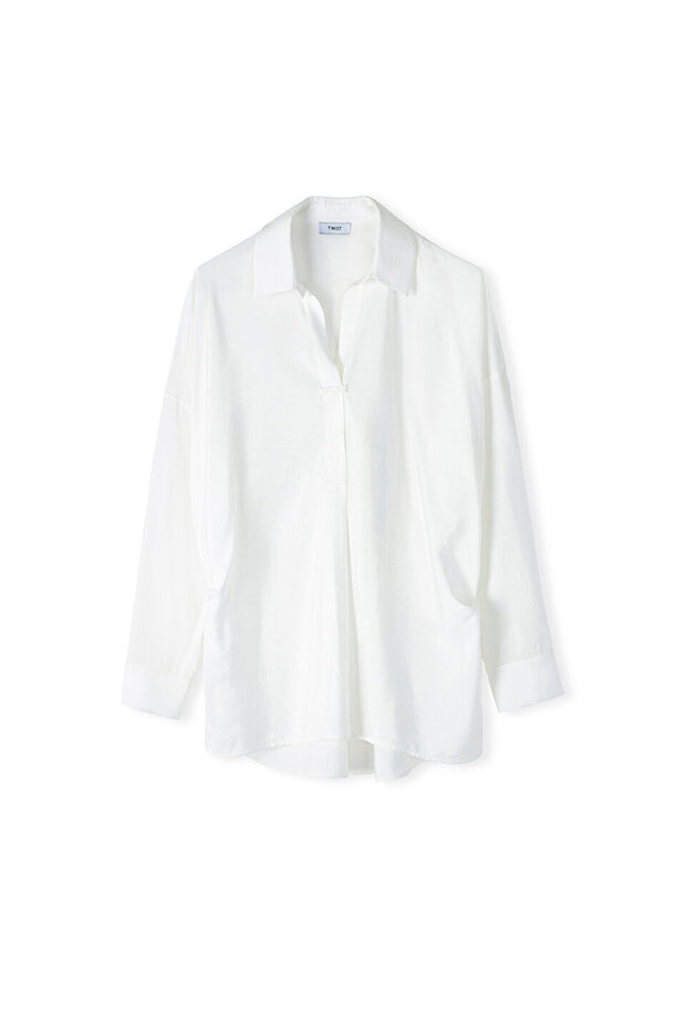 Simple Designed Flowing Blouse - 3