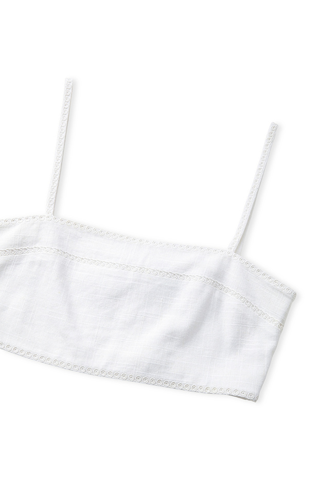 Nakışlı crop bluz - 4