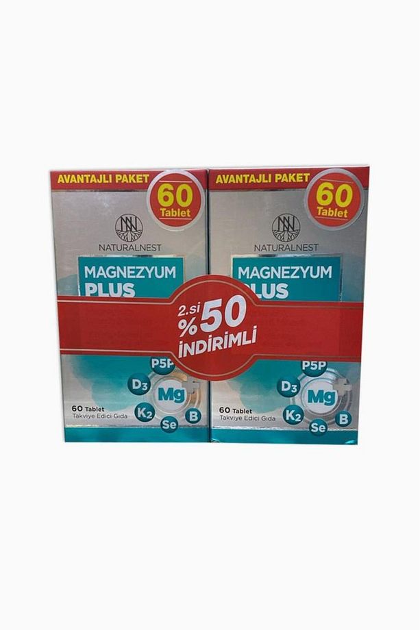 Magnezyum Plus 60 Tablet 2'li Avantajlı Paket - 1