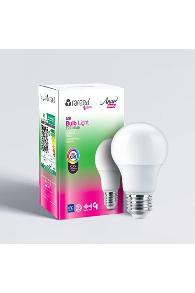 مصباح LED E27 بقدرة 20 واط ودرجة حرارة 3000 كلفن، إضاءة دافئة - 6