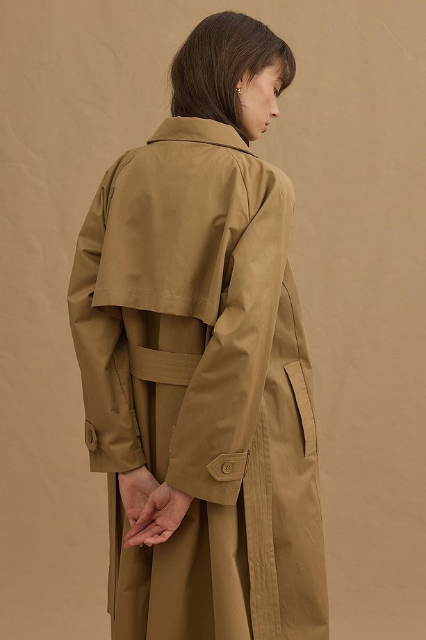 Maxi Trençkot Camel - 7