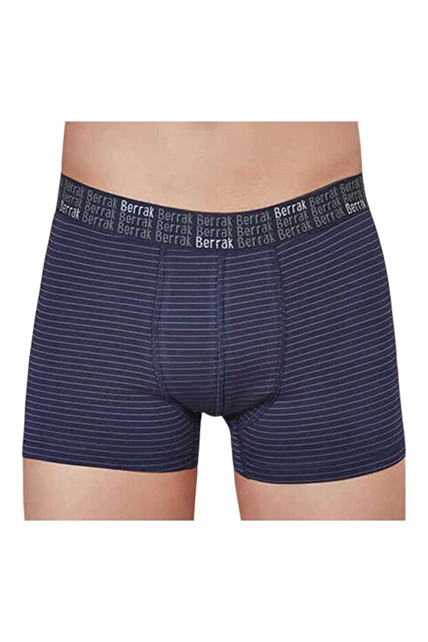 Berrak Men's Lycra Striped Boxers Flexible, Comfortable and Breathable 3-Piece