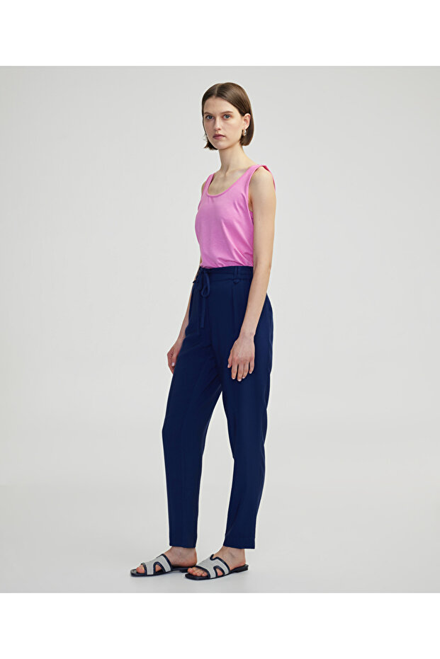 Elastik bel carrot fit pantolon - 2