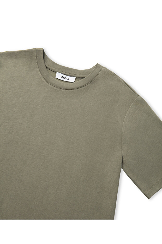 Bisiklet yaka basic tişört - 2