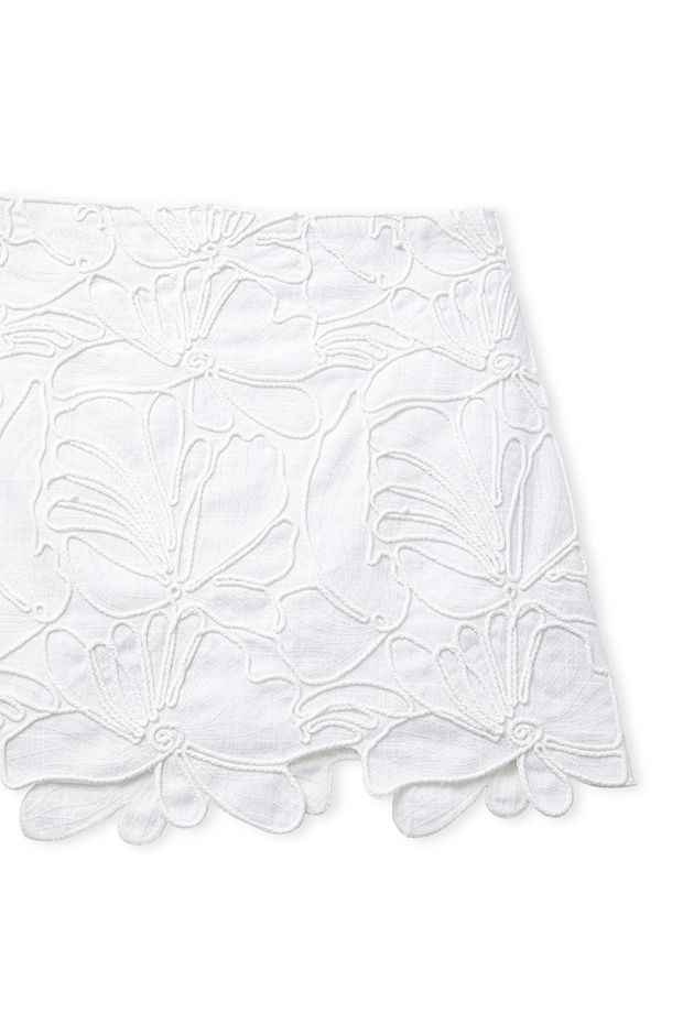 Nakışlı mini etek - 4