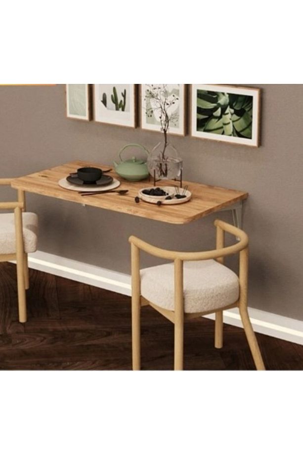 Katlanır Çalışma Masası Mutfak Masası Duvara Monte 70 x 45 cm - 4