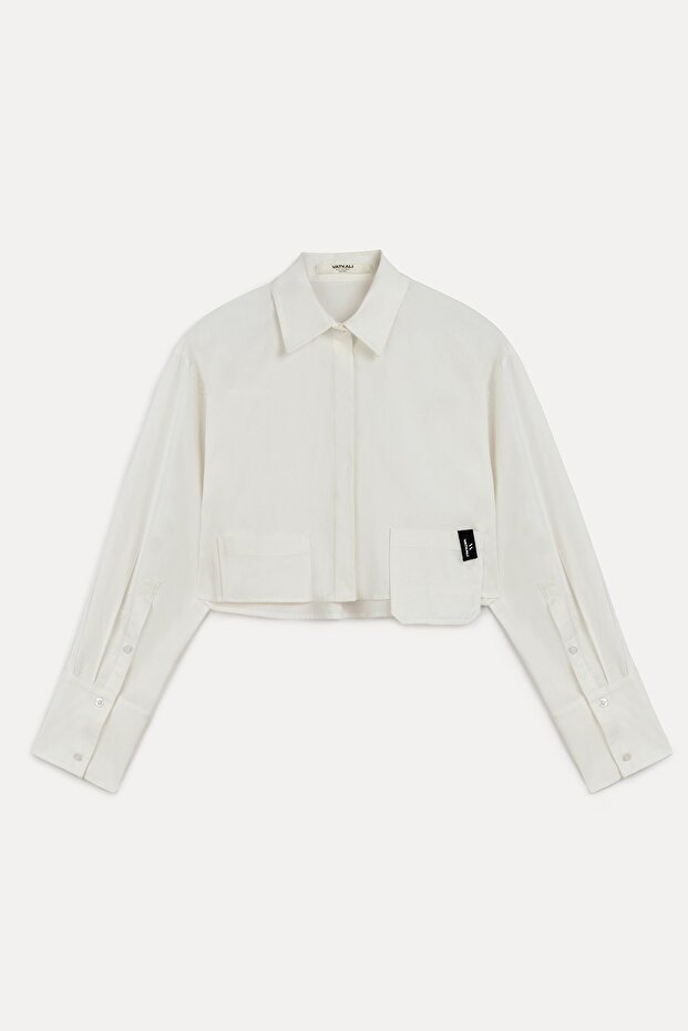 Oversize Crop Shirt - 6