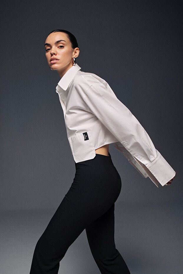 Oversize Crop Shirt - 1