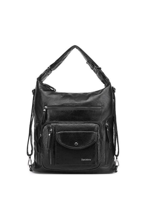 Washed Leather Both Back and Shoulder Women's Bag 21-k Barcelona 1580-2