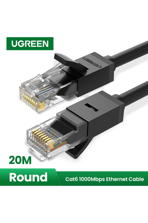 Cat6 UTP Ethernet Cable 20M Black