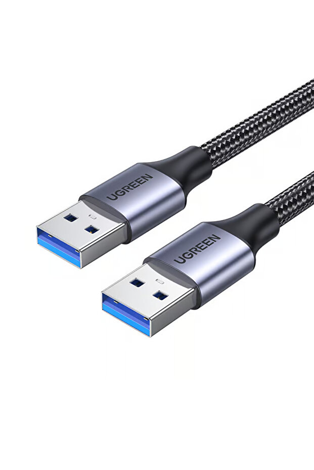 كابل USB 3.0 AM إلى AM بطول 2 متر، رمادي اللون