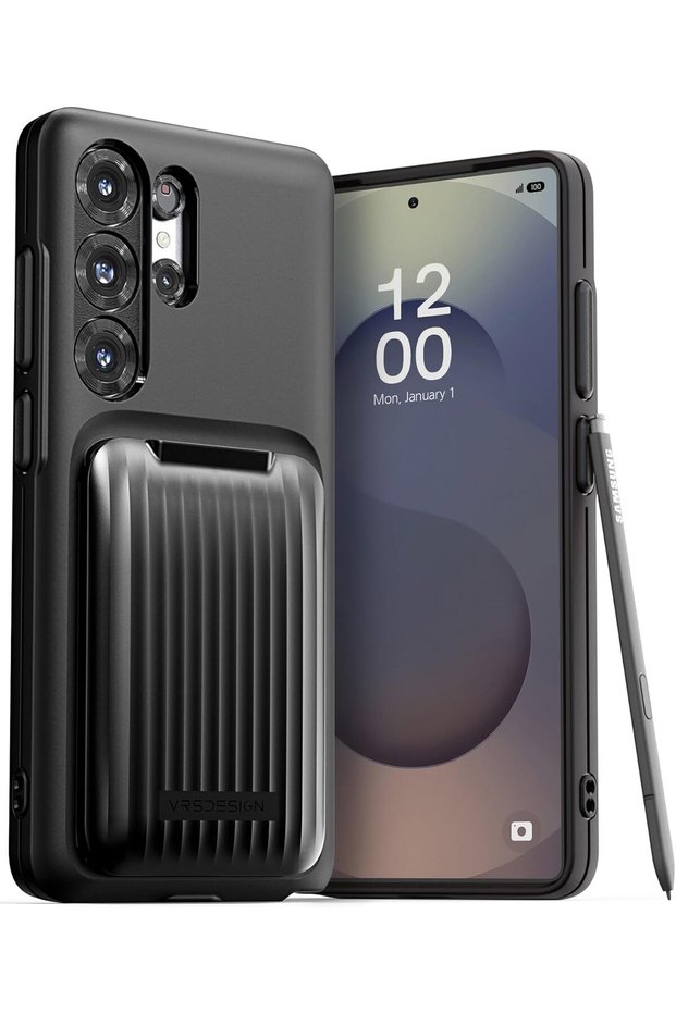 D-Wallet Orb Fit for Samsung Galaxy S25 ULTRA case cover 3 Card Slot - Black