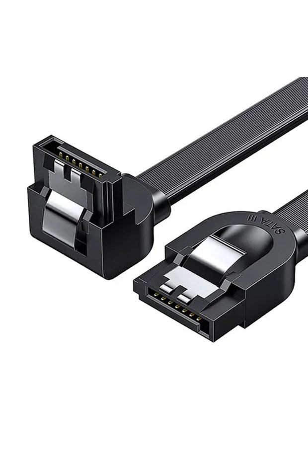 كابل بيانات UGREE SATA3.0 (كوع 90 درجة) 0.5 متر أسود