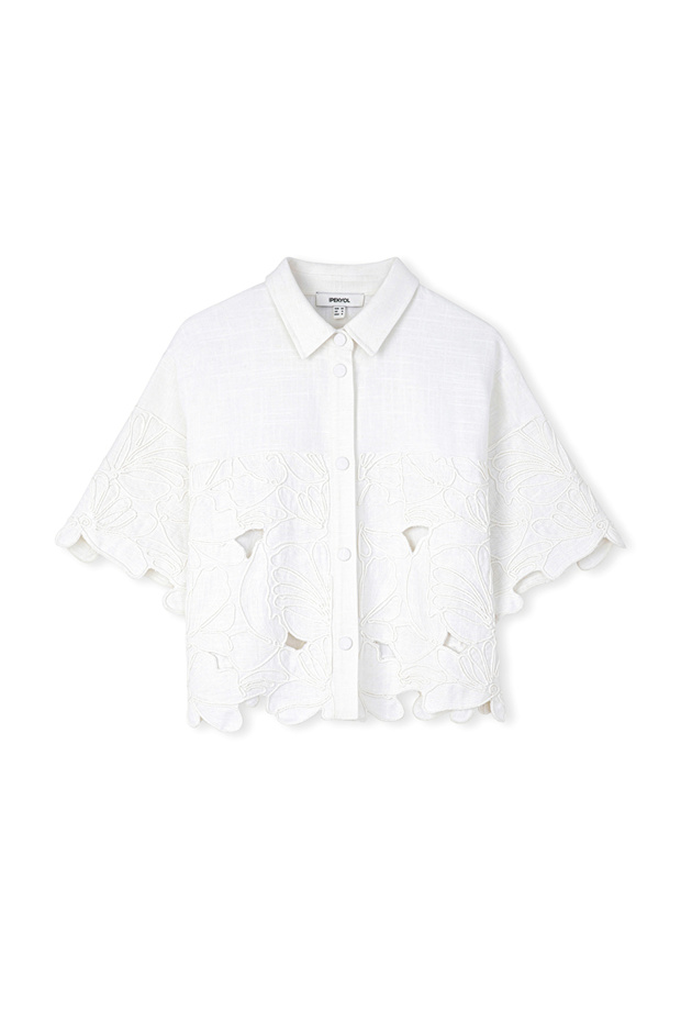 Nakışlı cutout ceket - 3