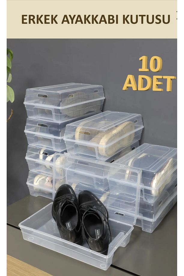 10 Adet Erkek Ayakkabı Kutusu Ve Saklama Kutusu - 3