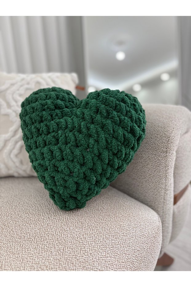 Heart Decorative Pillow - Heart Shaped Special Pillow / the Most Beautiful Heart Pillow of Gift Options