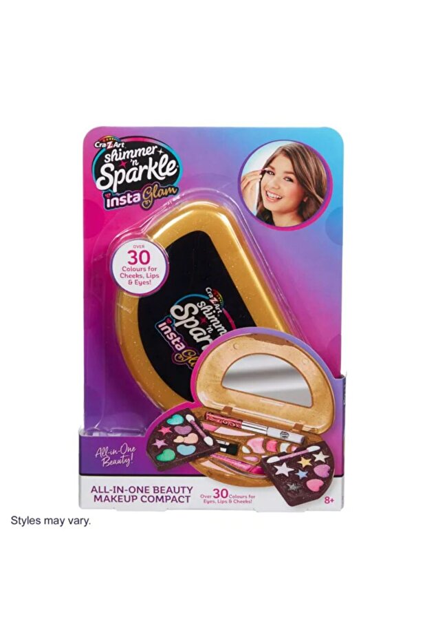 CraZArt Shimmer N Sparkle Insta Glam All in 1 Makeup Compact 07311