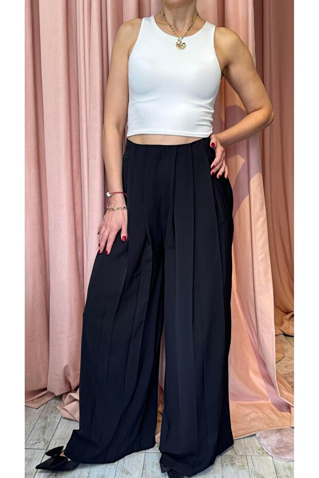 PİLE DETAY PANTOLON - 6