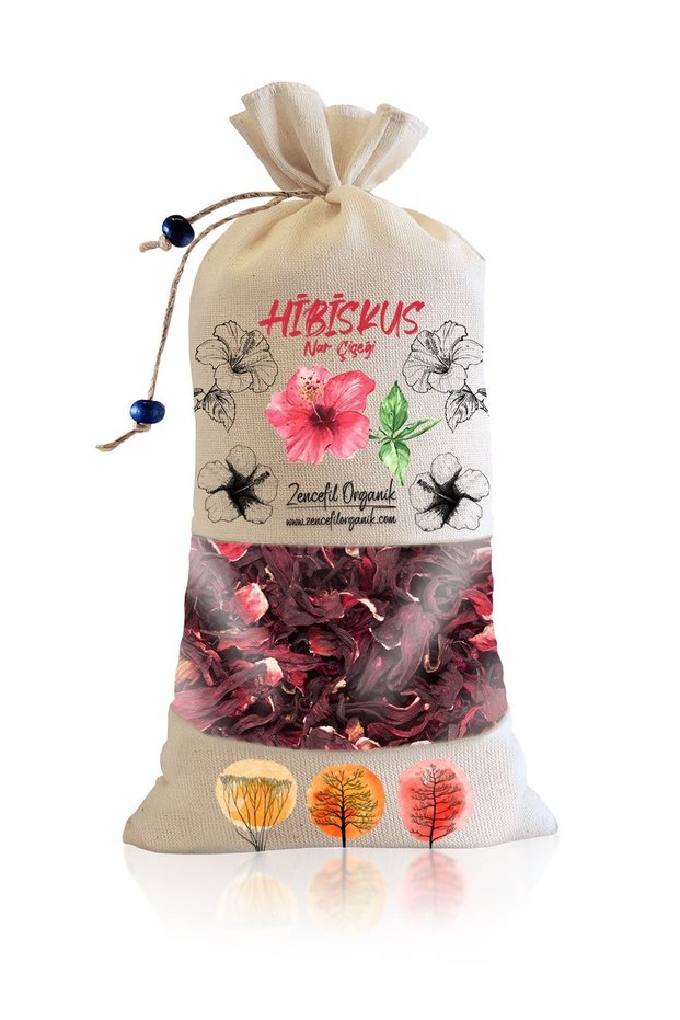 Bez Torba Hibiscus Pomegranate Flower 240 Gr. Special Selection Okra Flower Hibiscus Tea