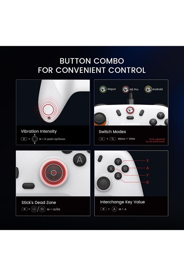 Gamesir Nova Lite PC/Steam/Switch/IOS/Android Kablosuz Hall Effect Oyun Kolu Gamepad - 7