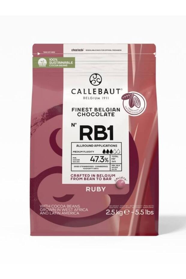 Ruby Rb1 Kuvertür Drop Çikolata 2,5 Kg - 1